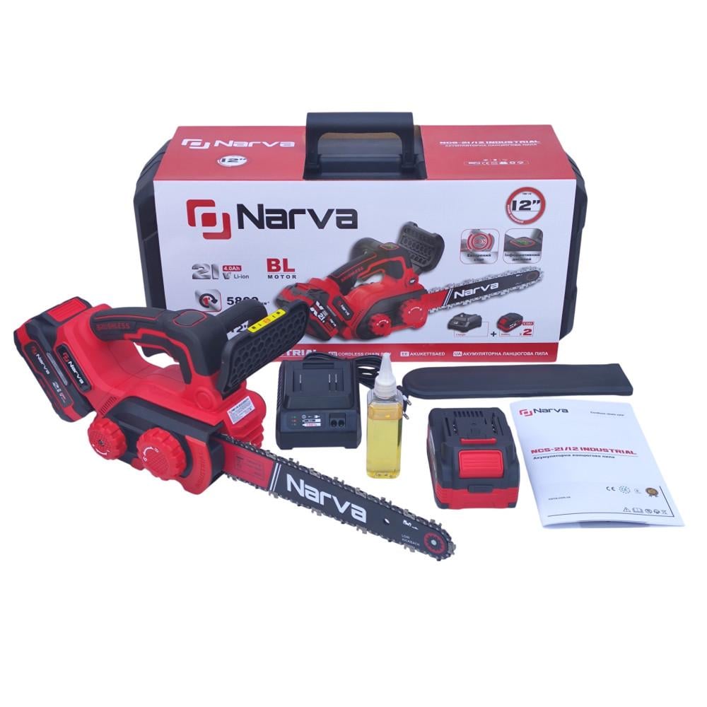 Пилка цепная аккумуляторная Narva NCS-21/12 INDUSTRIAL (37464494)