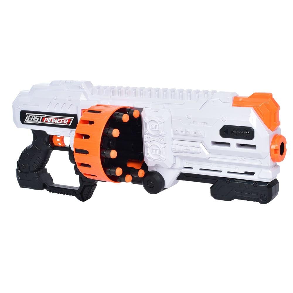 Пулемет Fast Pioneer Electric с двойным барабаном и мягкими патронами 36 шт. (BIG517) Пулемет Fast Pioneer Electric с двойным барабаном и мягкими патронами 36 шт. (BIG517)