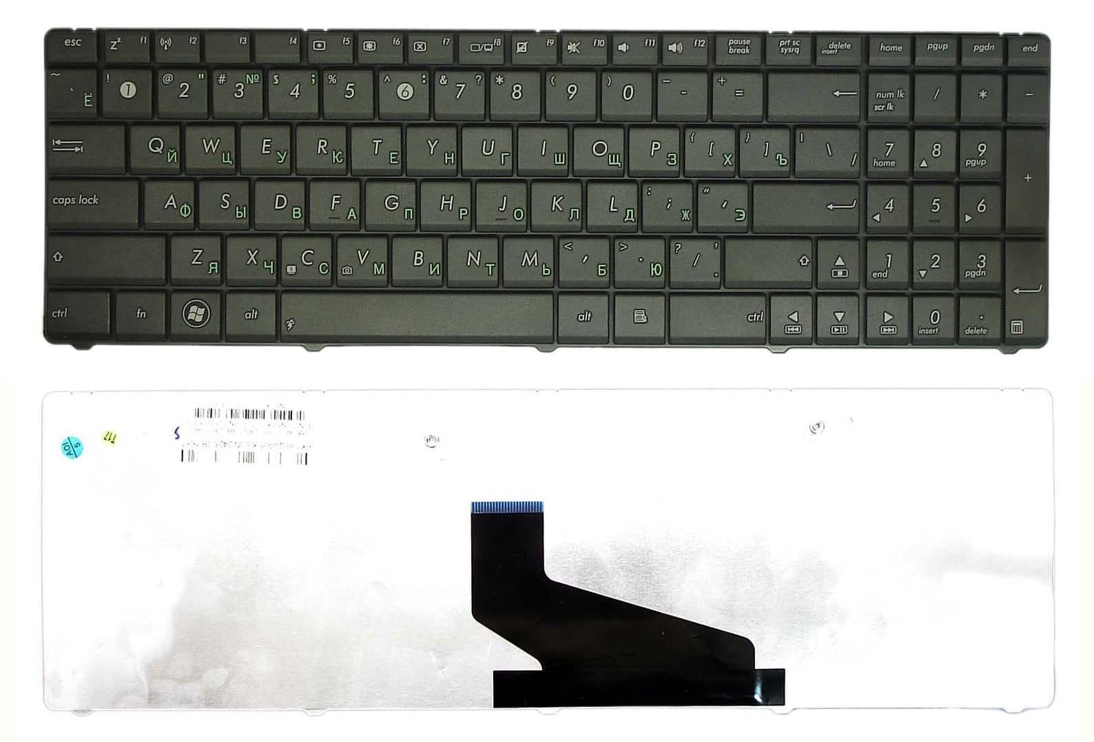 Клавиатура для ноутбука Asus X53S/X53U Black Frame Black