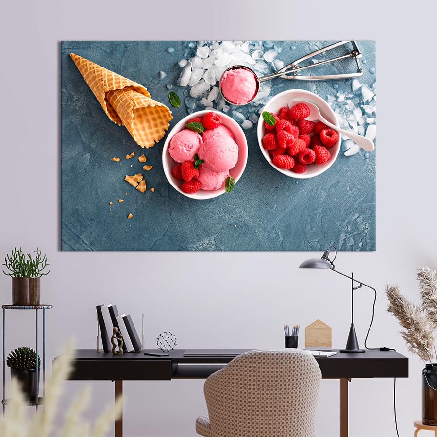 Настенний декор Мороженое из малины 51x34 см (A365-1)