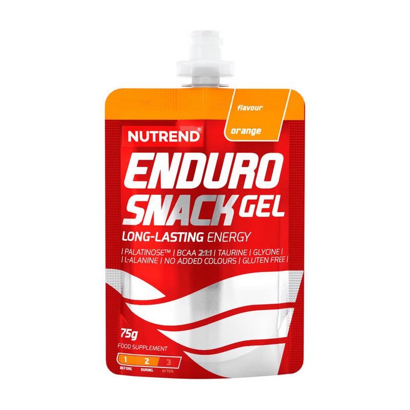 Энергетический гель с палатинозой и BCAA Nutrend Enduro Snack 75 г Апельсин