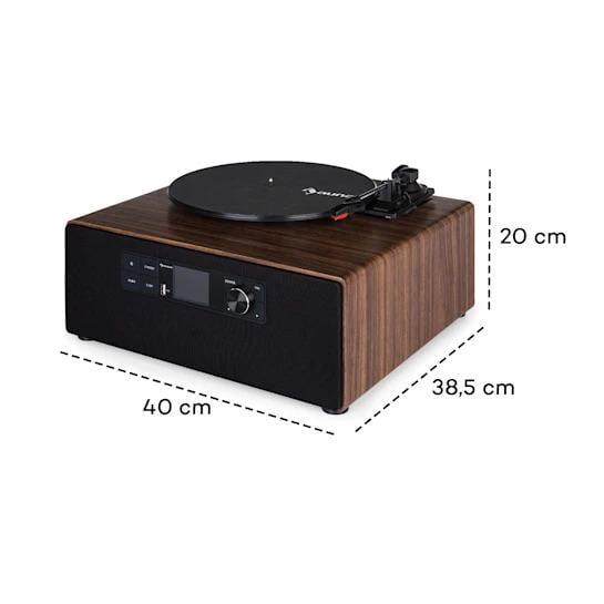 Проигрыватель винила Auna Connect Vinyl Cube+ Коричневый (10034557) - фото 3