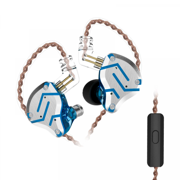 Наушники KZ ZS10 Pro Glare Mic Blue (1242934)