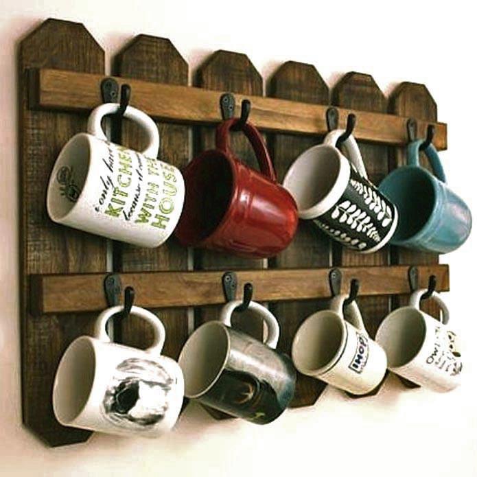 Органайзер для кружек из дерева Ладжани Капучино (СДК-005809)