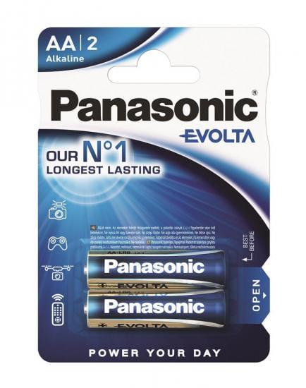 Набор батареек щелочных Panasonic Evolta AA 2 шт. (ERC-LR6EGE/2BP)