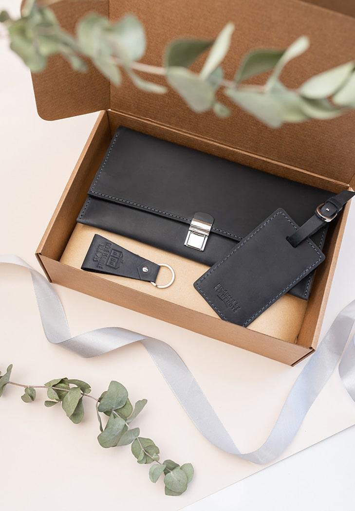 Набор кожаных аксессуаров для путешественника Неаполь (A-026227)