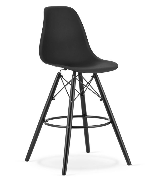 Барный стул Lamal Черный с ножками Черный (10985653)