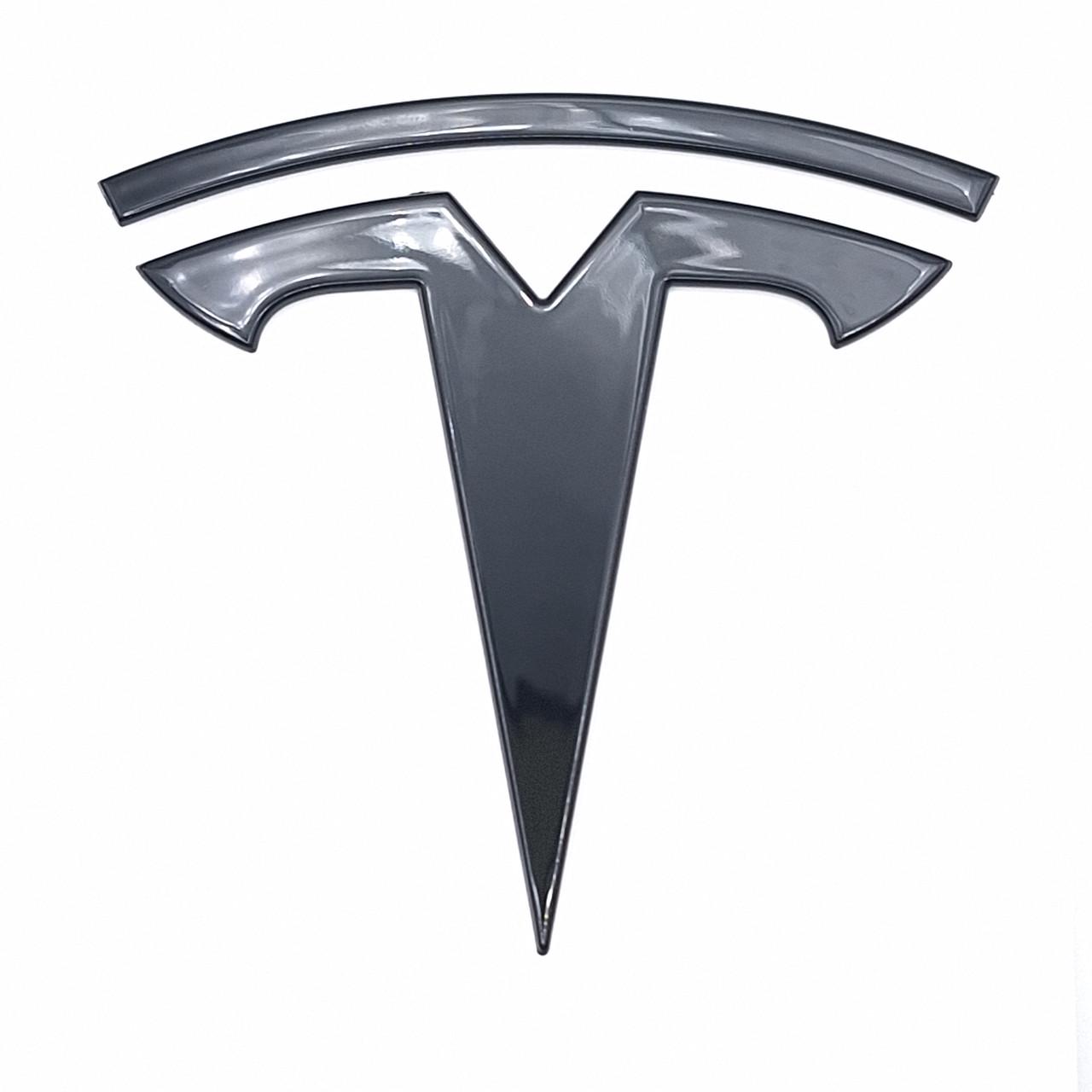 Емблема Tesla Model 3 Y передня 8,3х8 см Чорний глянцевий (2313220533)