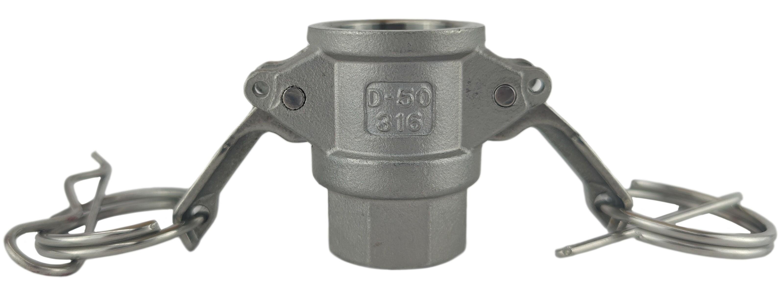 Муфта camlock тип D с внутренней резьбой BSPP ШРЗ нержавеющая сталь D-050 1/2" (50232008)