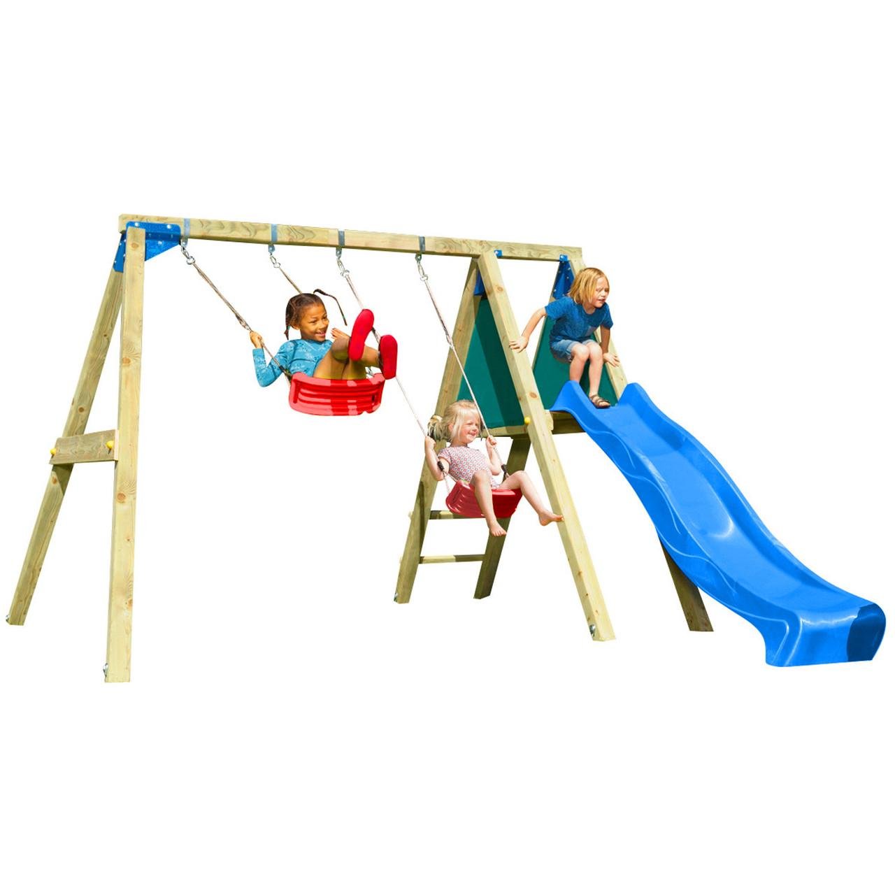 Детские качели с горкой KBT Blue Rabbit DECKSWING Синий (10163523)