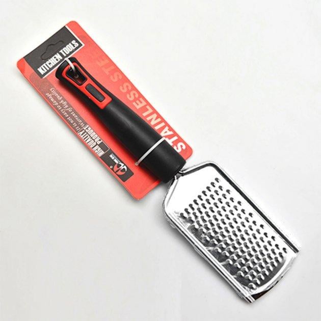 Терка для сыра Stenson из нержавеющей стали 25х6 см Серый (86017)