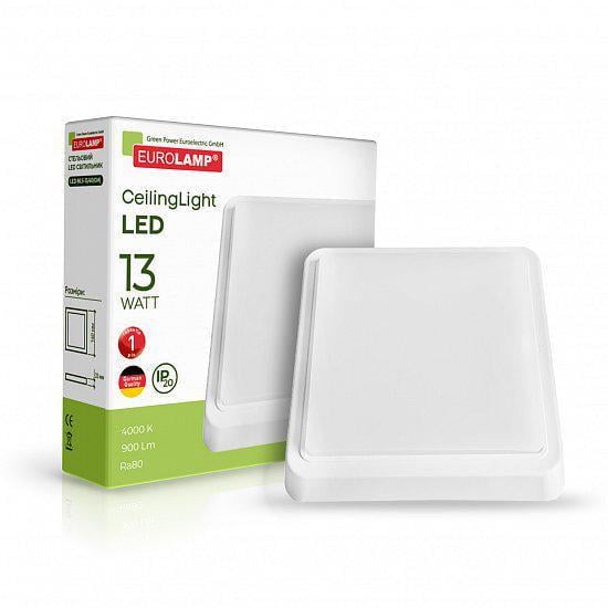 Светильник накладной EUROLAMP LED-NLS-13/40GM 13 W 220 V 900 lm 4000 K 140х140х33 мм (4260642638696) Светильник накладной EUROLAMP LED-NLS-13/40GM 13 W 220 V 900 lm 4000 K 140х140х33 мм (4260642638696)