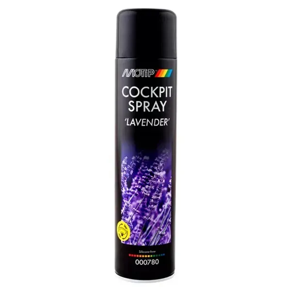 Очиститель для приборной панели Motip Cockpit Spray Лаванда аэрозоль 600 мл (000780)
