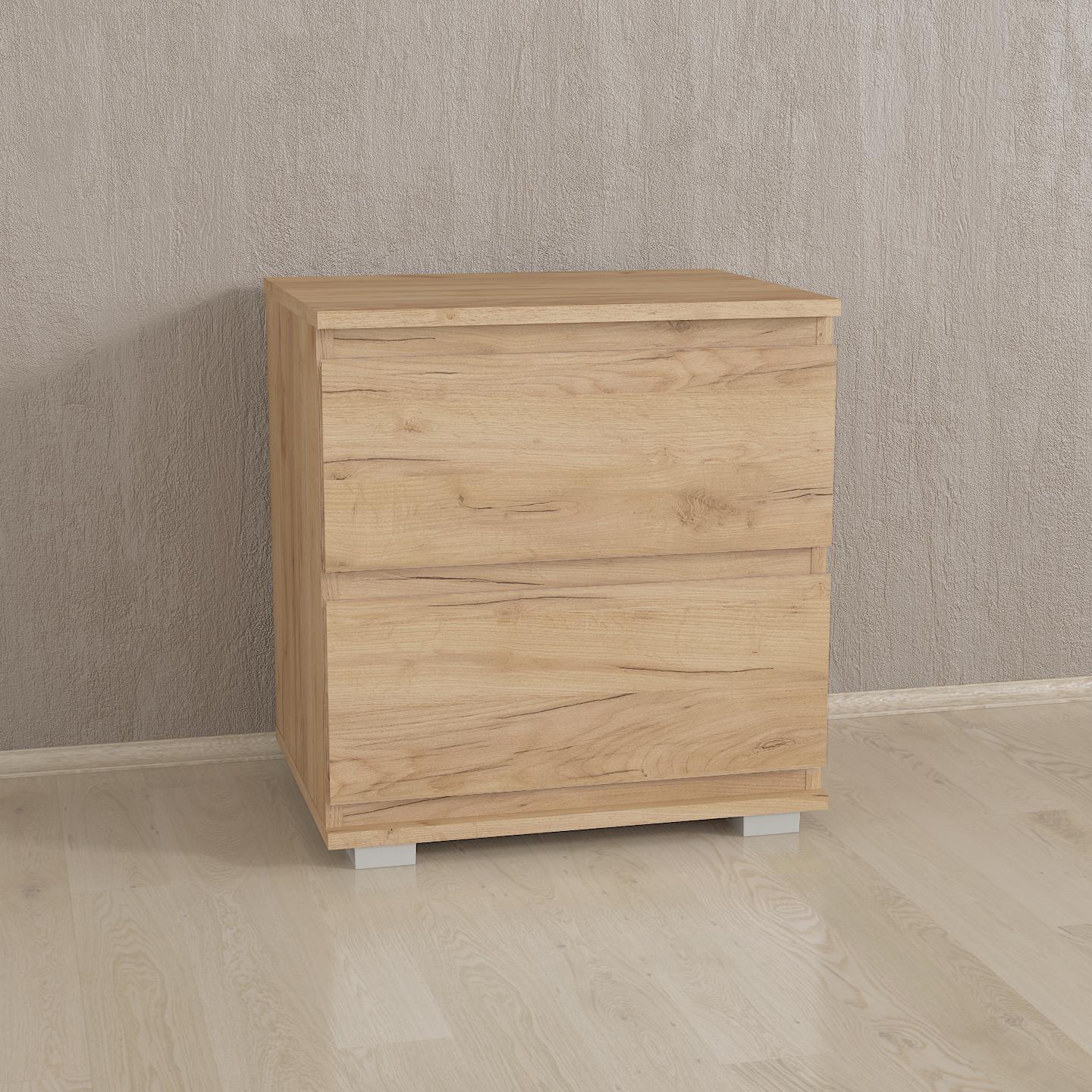 Тумба приліжкова T-02 502х390х535 мм Дуб Крафт - фото 1 Тумба приліжкова T-02 502х390х535 мм Дуб Крафт - фото 1