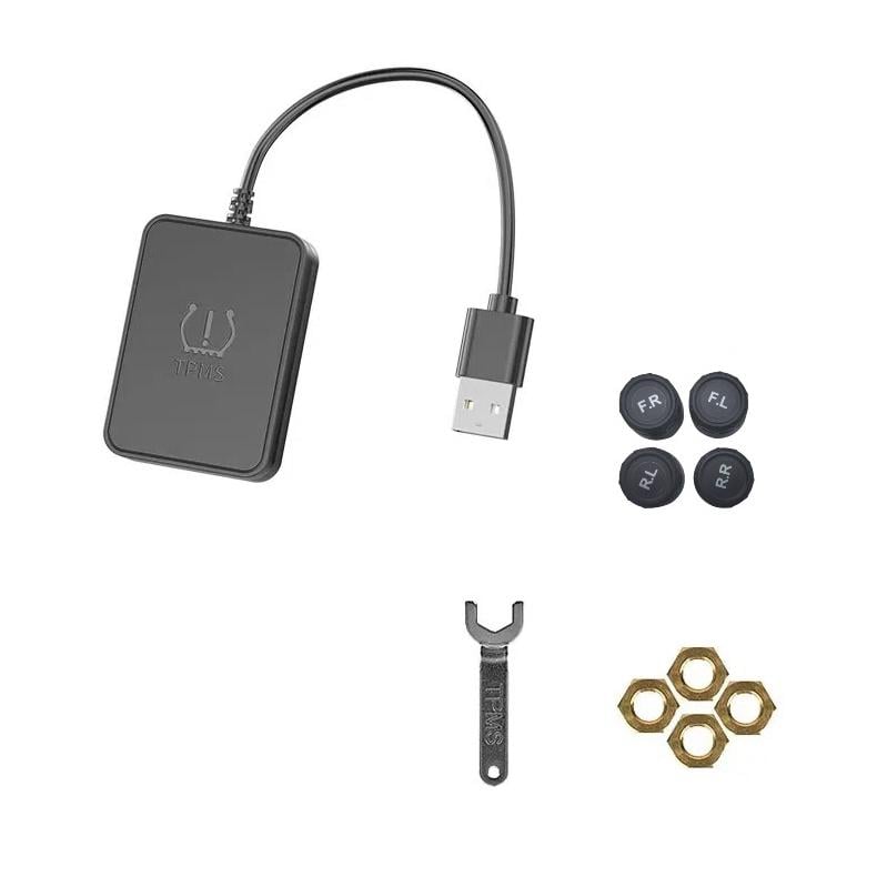 Система контролю тиску в шинах TPMS USB для Android автомагнітоли/4 зовнішні датчики (TPMS-9) Система контролю тиску в шинах TPMS USB для Android автомагнітоли/4 зовнішні датчики (TPMS-9)