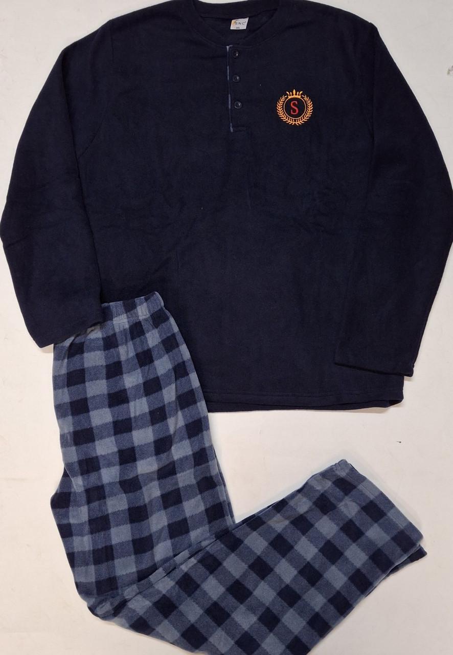Пижама мужская флисовая SNC Collection 20545k XL Синий - фото 2 Пижама мужская флисовая SNC Collection 20545k XL Синий - фото 2