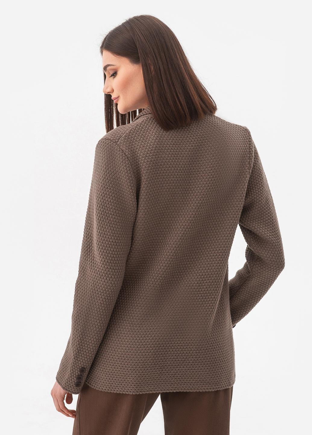 Піджак жіночий рисової в'язки SVTR р. 48-50 Капучино (598) - фото 8