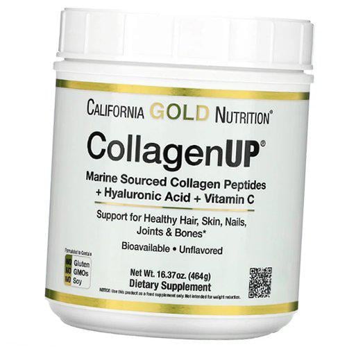 Коллаген морской Collagen Up California Gold Nutrition с гиалуроновой кислотой 464 г (68427001) - фото 3