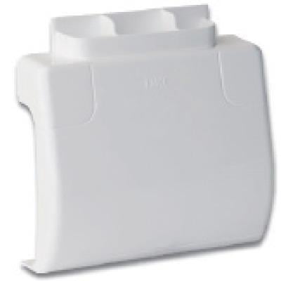 Отвод широкий ДКС In-liner Front от каналов 70х22/90x25 мм до 6 модульной коробки Brava Белый (09206)