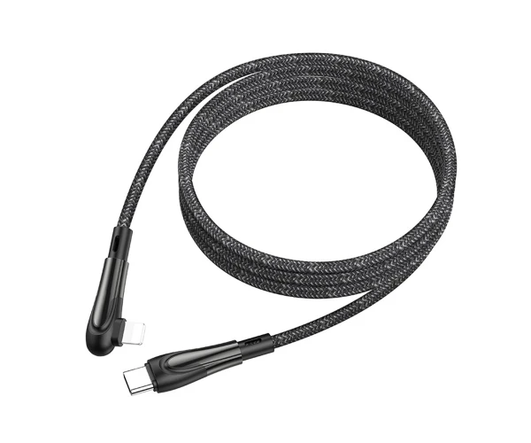 Кабель Data Hoco U84 Type-C - Lightning PD 18W 1,2 м Black - фото 3 Кабель Data Hoco U84 Type-C - Lightning PD 18W 1,2 м Black - фото 3