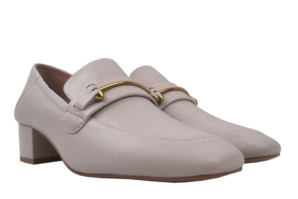 Туфли Djovannia на каблуке женские из кожи р. 39 Молочный (35-20DT)