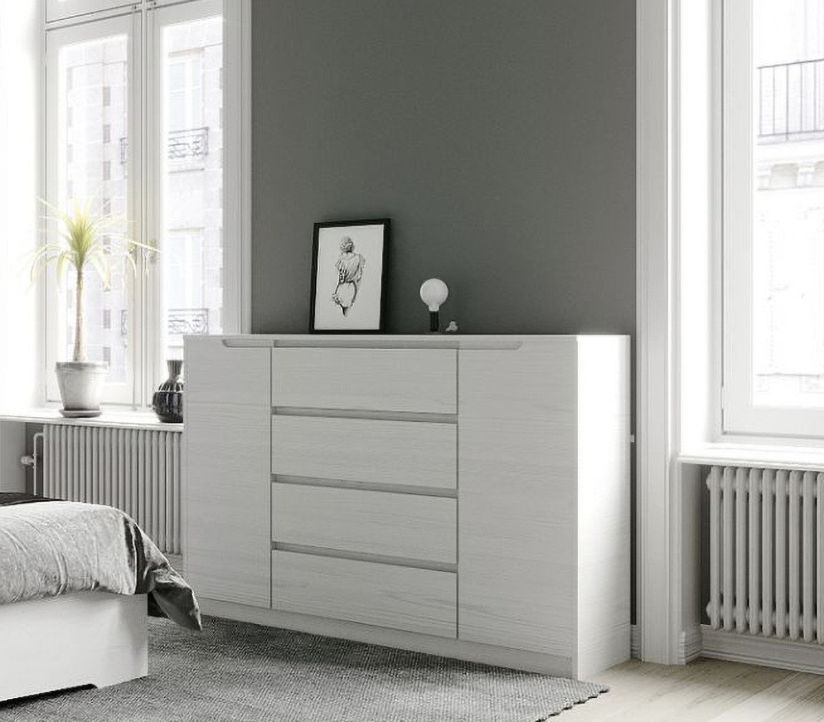 Комод для вещей Эверест Микс-3 Нимфея альба Белый (6152e45c5eb7f15b7458e322)