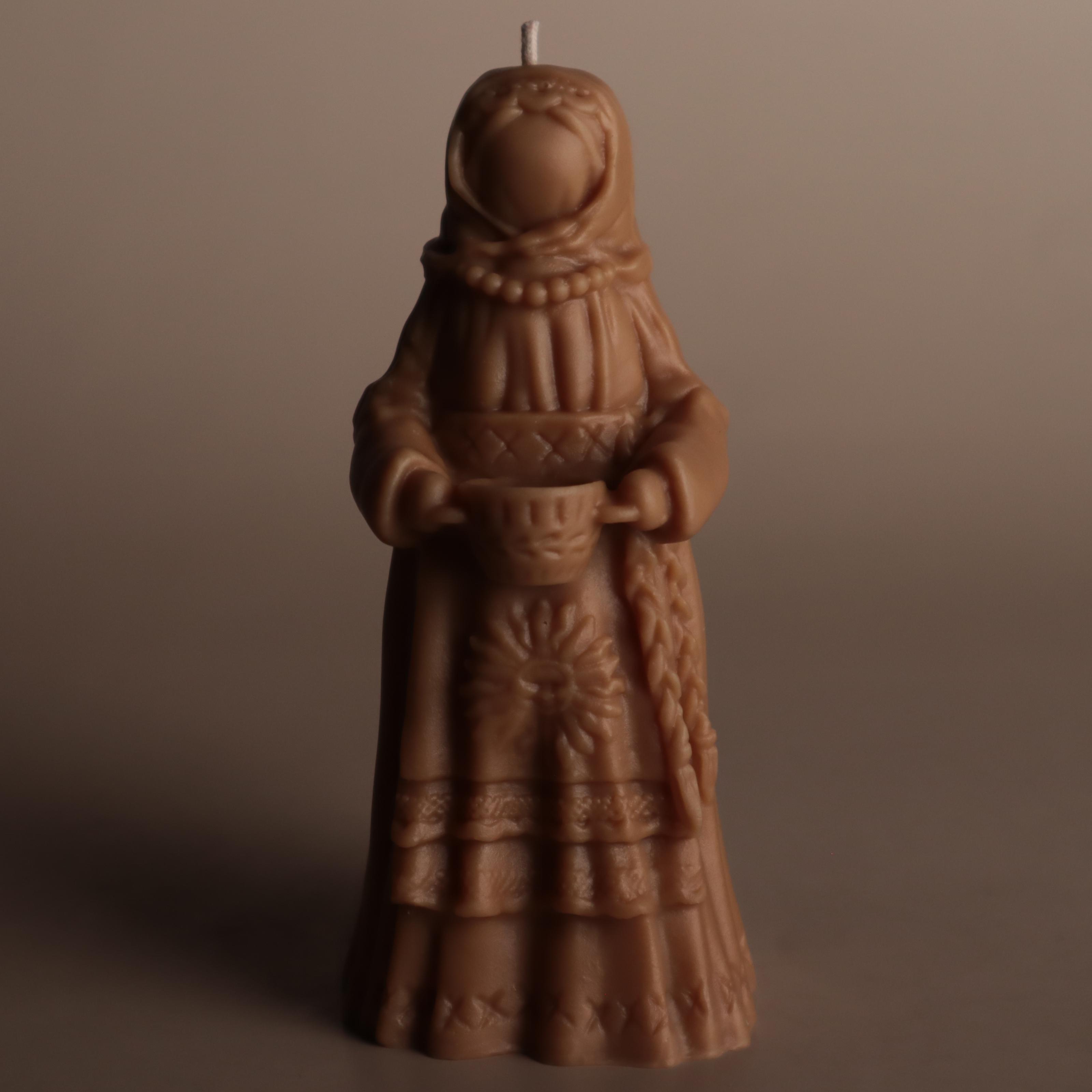 Аромасвічка соєва Wax Harmony Ваніль Лялька-мотанка Масниця Коричневий (100971)