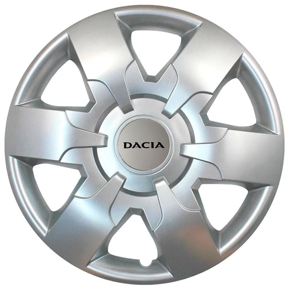 Колпаки SJS с логотипом Dacia 413 R16 4 шт. Серебряный (31008778)