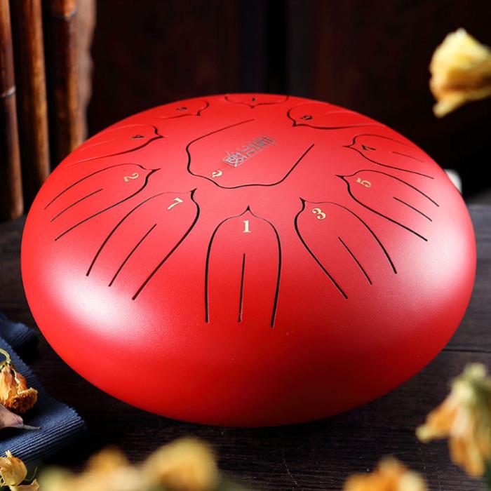 Глюкофон Happy Drum 11 нот Червоний Карбон (9090034) Глюкофон Happy Drum 11 нот Червоний Карбон (9090034)