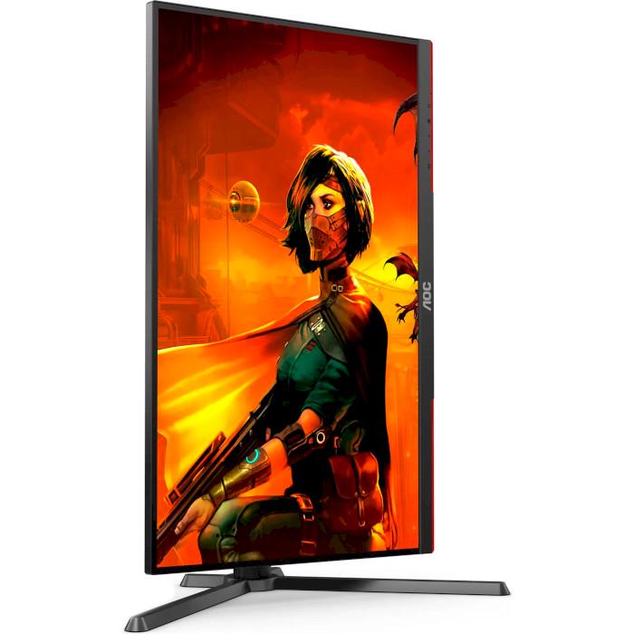 Монитор AOC IPS 3840x2160 160 Гц Pivot 27" Black-Red (U27G3X/BK) - фото 6