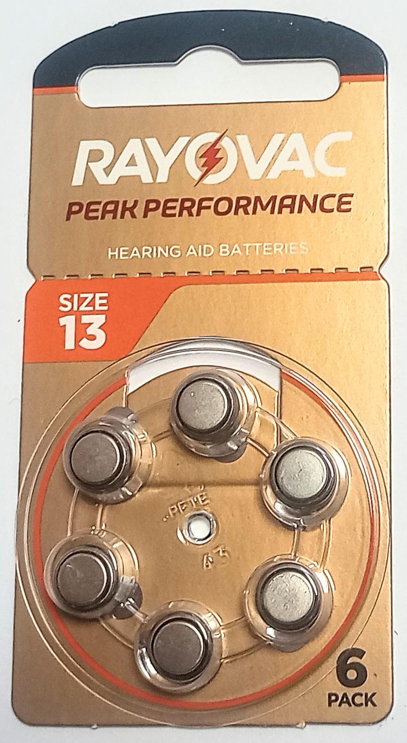 Батарейки Rayovac Peak Performance №13 6 шт.