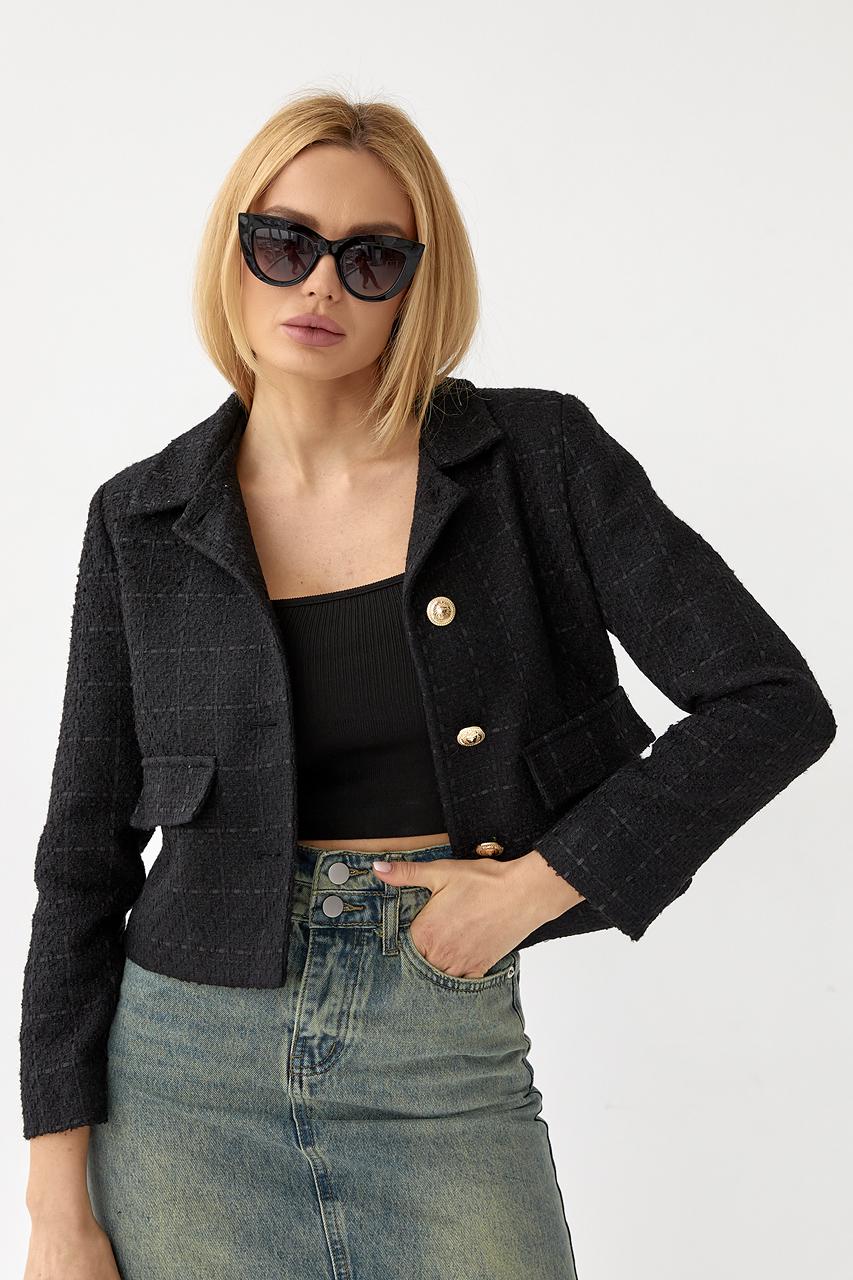 Жакет с пуговицами M Черный (10696248) - фото 5 Жакет с пуговицами M Черный (10696248) - фото 5