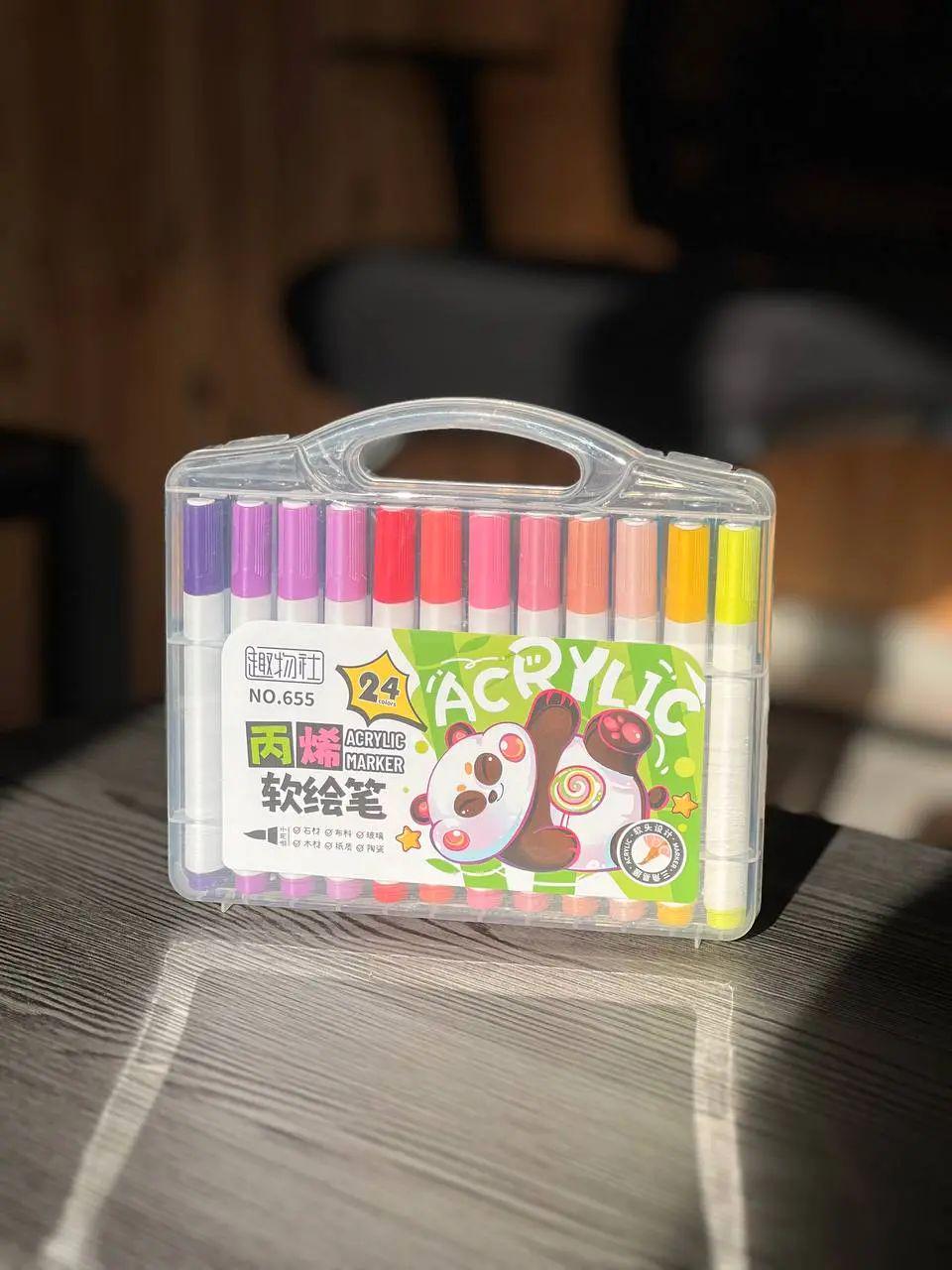 Маркеры акварельные Water Brush для рисования 24 цвета (opt-102976) Маркеры акварельные Water Brush для рисования 24 цвета (opt-102976)