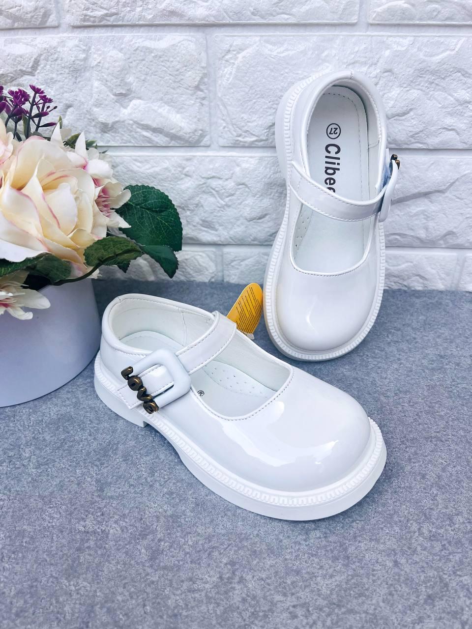 Туфли классические для девочки Сlibee 1809 р. 37 22,7 см Белый (1809-6)