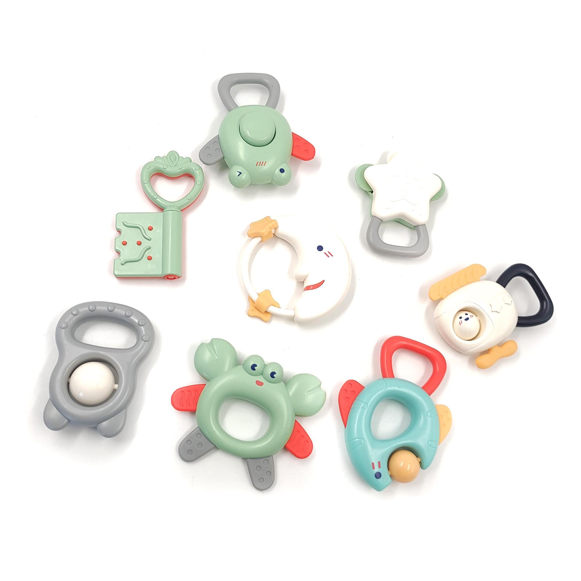 Набор погремушек Jia Yue Toys 8 шт. Разноцветный (120502) Набор погремушек Jia Yue Toys 8 шт. Разноцветный (120502)