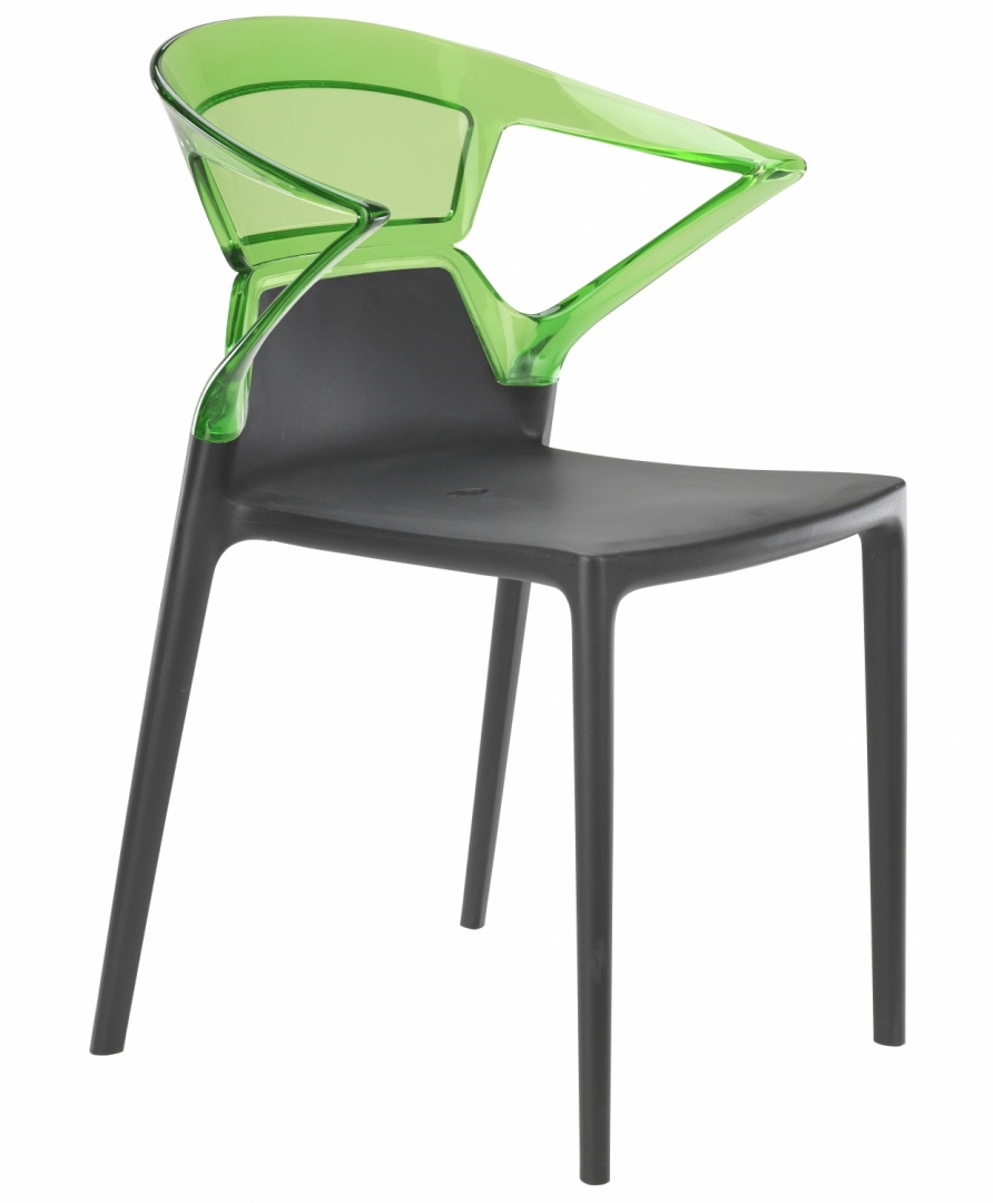 Кресло Litolan Papatya Ego-K антрацит Прозрачно-зеленый (DR002040)
