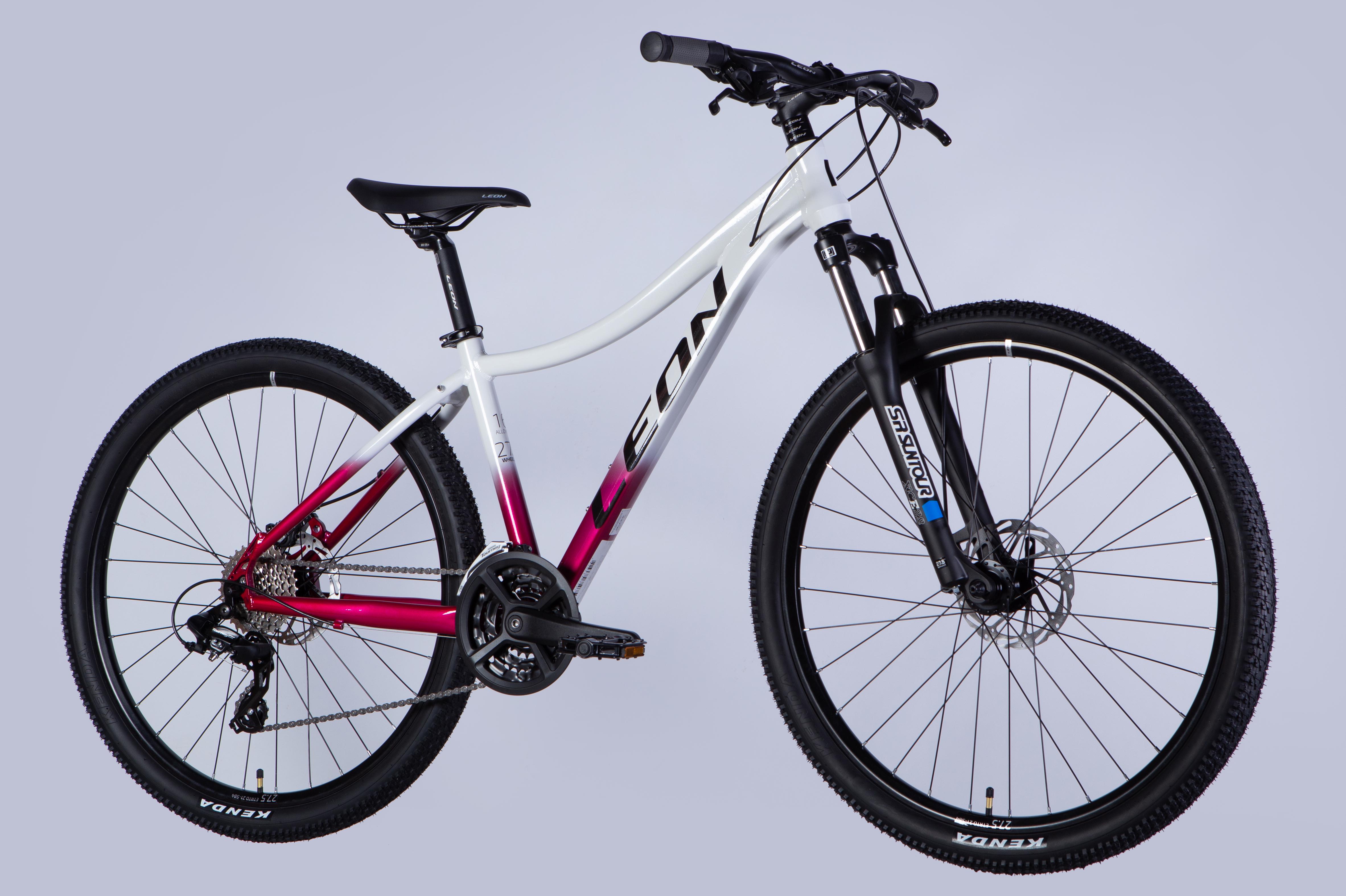 Велосипед Leon 2025 XC LADY 105 DD CS AL 27,5" рама 16" Белый с малиновым (OPS-LN-27,5-001) - фото 4 Велосипед Leon 2025 XC LADY 105 DD CS AL 27,5" рама 16" Белый с малиновым (OPS-LN-27,5-001) - фото 4