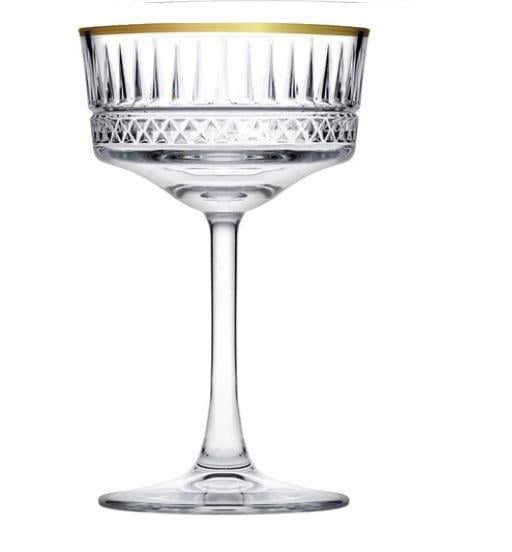 Бокал для шампанского и коктейлей Pasabahce Elysia Gold 260 мл (440436-4g)