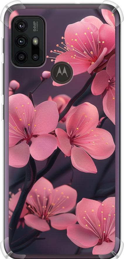 Чехол на Motorola Moto G20 Пурпурная сакура (6075sp-2461-42517)