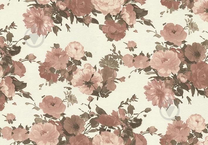 Обои Lanita виниловые на флизелиновой основе Поляна декор ЭШТ 5-0996 (молочно-коф.-горчичный) (1,06х10,05м.)