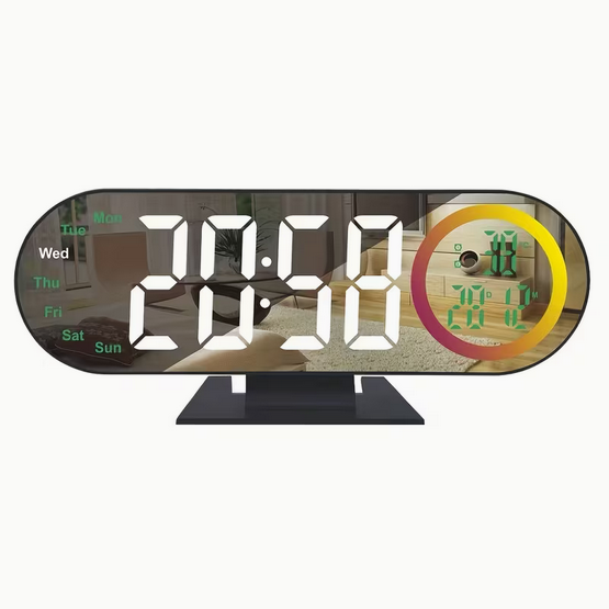 Годинник-будильник настільний дзеркальний LED з термометром (EWQ-783) Годинник-будильник настільний дзеркальний LED з термометром (EWQ-783)