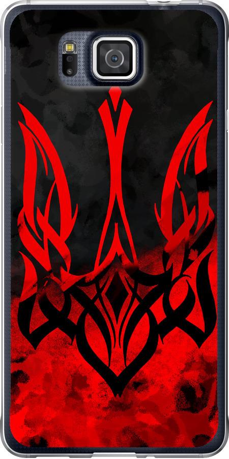 Чехол на Samsung Galaxy Alpha G850F Герб Украины v2 (5312u-65-42517)