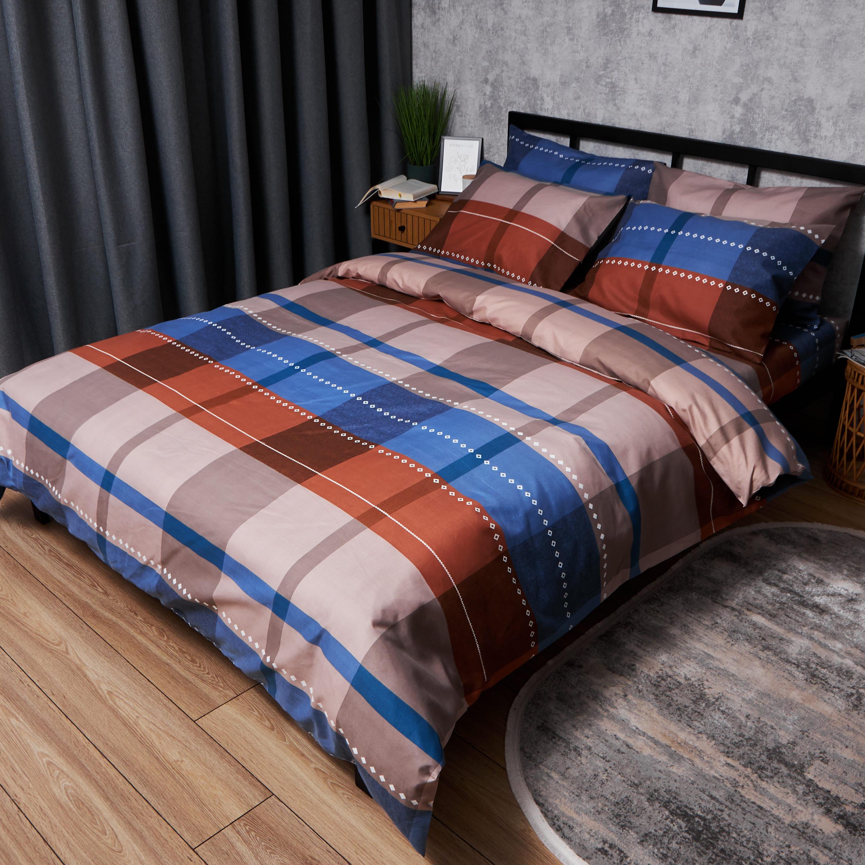 Пододеяльник Moon&Star Microsatin Premium Plaid Perfection полуторный евро 160x220 см (MS-870000911)