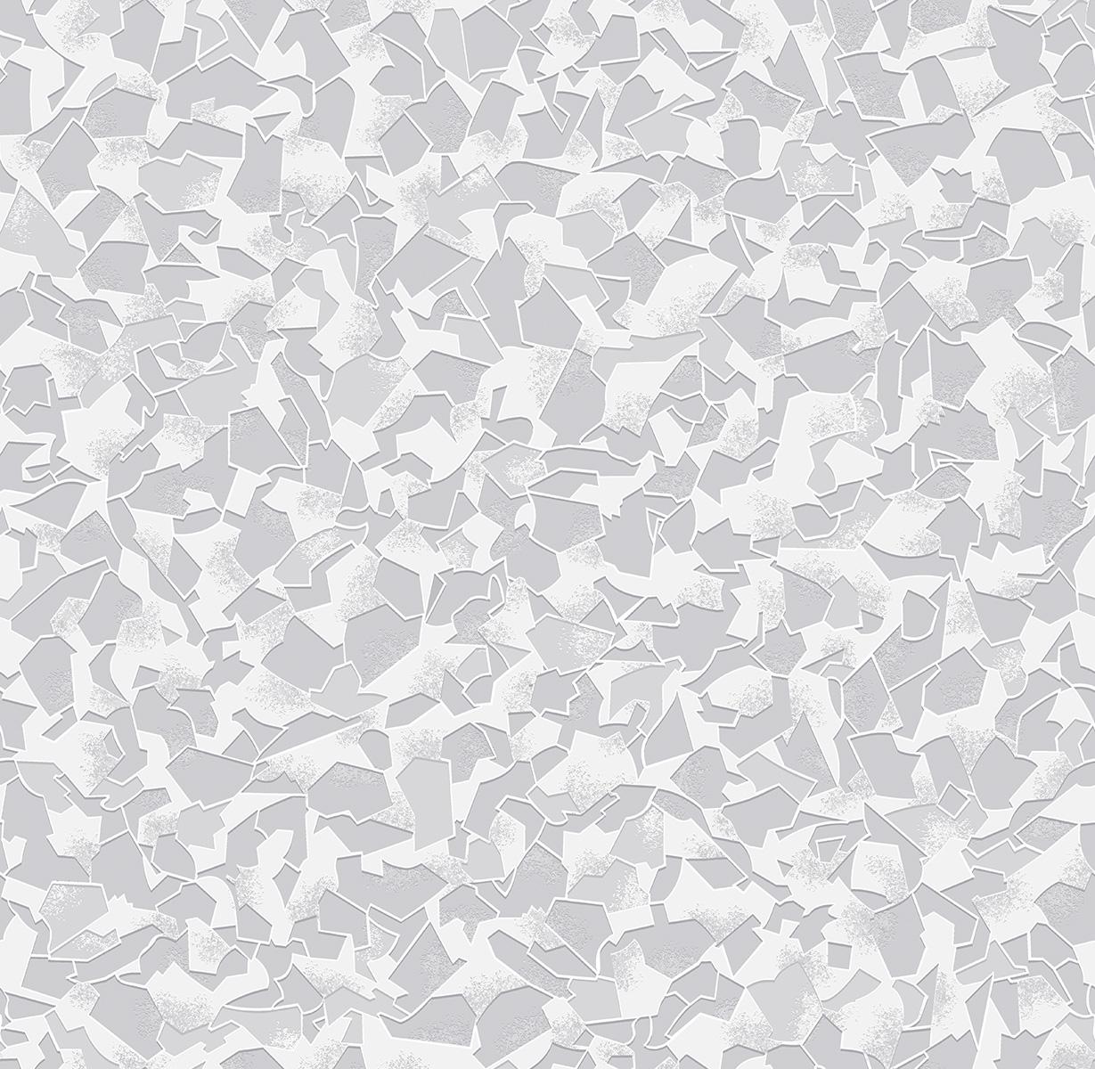 Обои бумажные дуплекс Континент Битое стекло Серый (023)