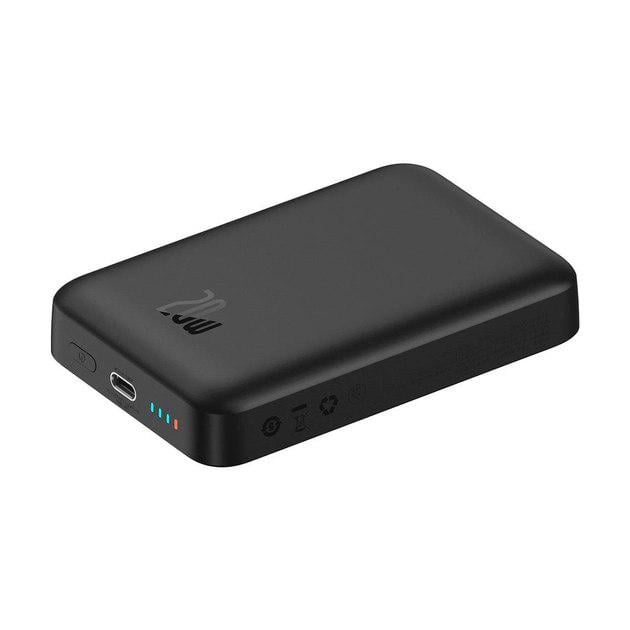 Повербанк Baseus Magnetic Mini Wireless 10000mAh 20W с беспроводной зарядкой Black (138536) - фото 6