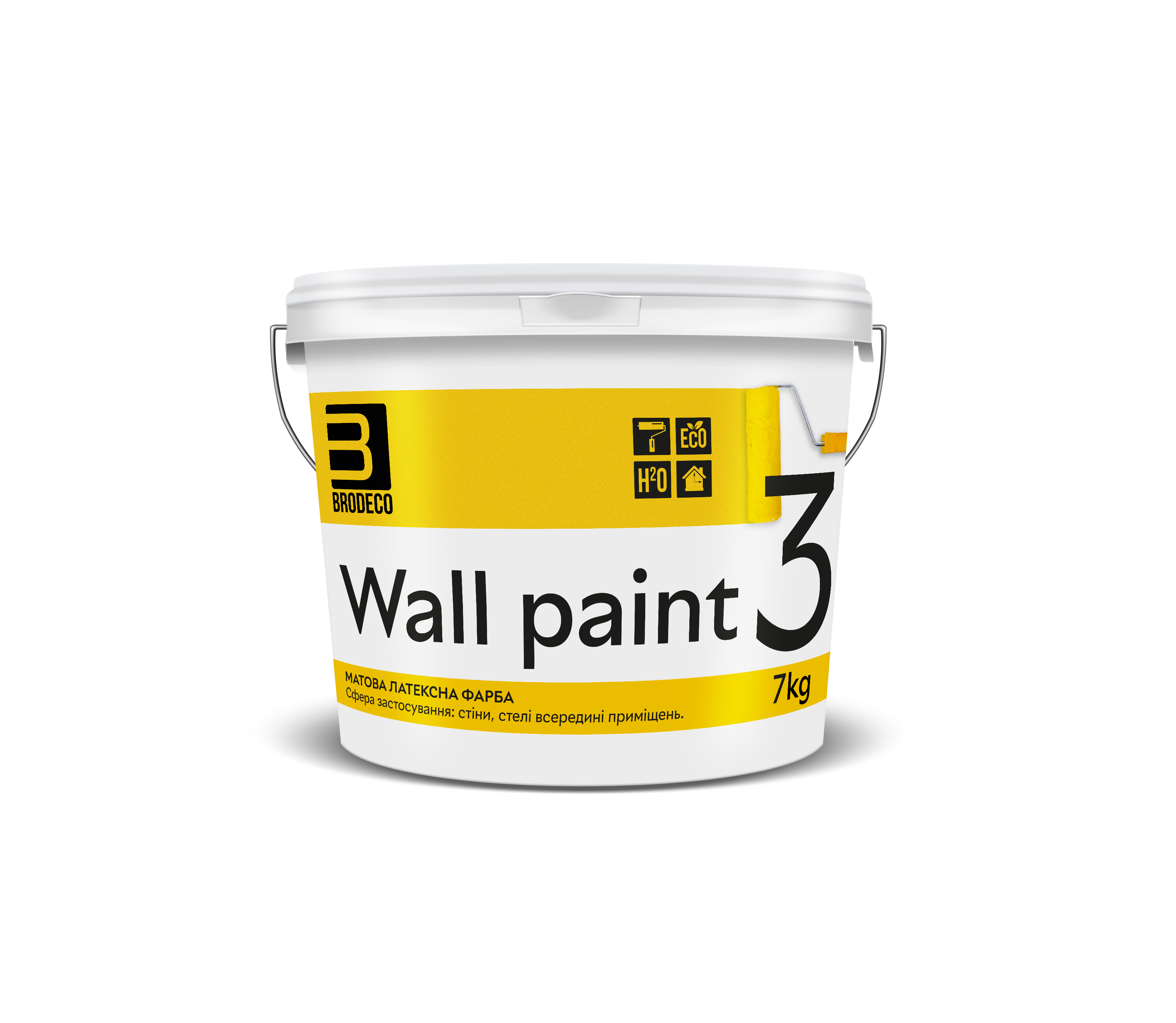 Краска латексная Brodeco Wall Paint 5 л (E27) - фото 1 Краска латексная Brodeco Wall Paint 5 л (E27) - фото 1