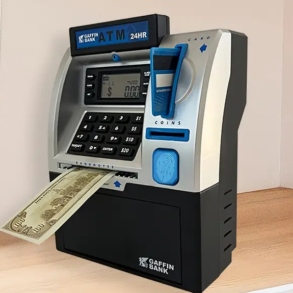 Игрушка детская банкомат со звуком и светом с карточкой и игрушечными деньгами (2749319444)