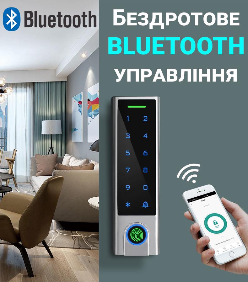 Умная биометрическая панель доступа USmart AC-01b с Bluetooth и сканером отпечатка пальца поддержка Tuya - фото 7 Умная биометрическая панель доступа USmart AC-01b с Bluetooth и сканером отпечатка пальца поддержка Tuya - фото 7