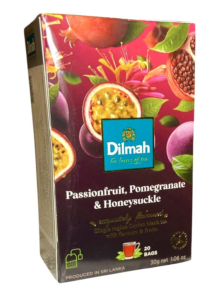 Чай Dilmah Черный со вкусом маракуйи, граната и жимолости 20 пакетиков (60530)