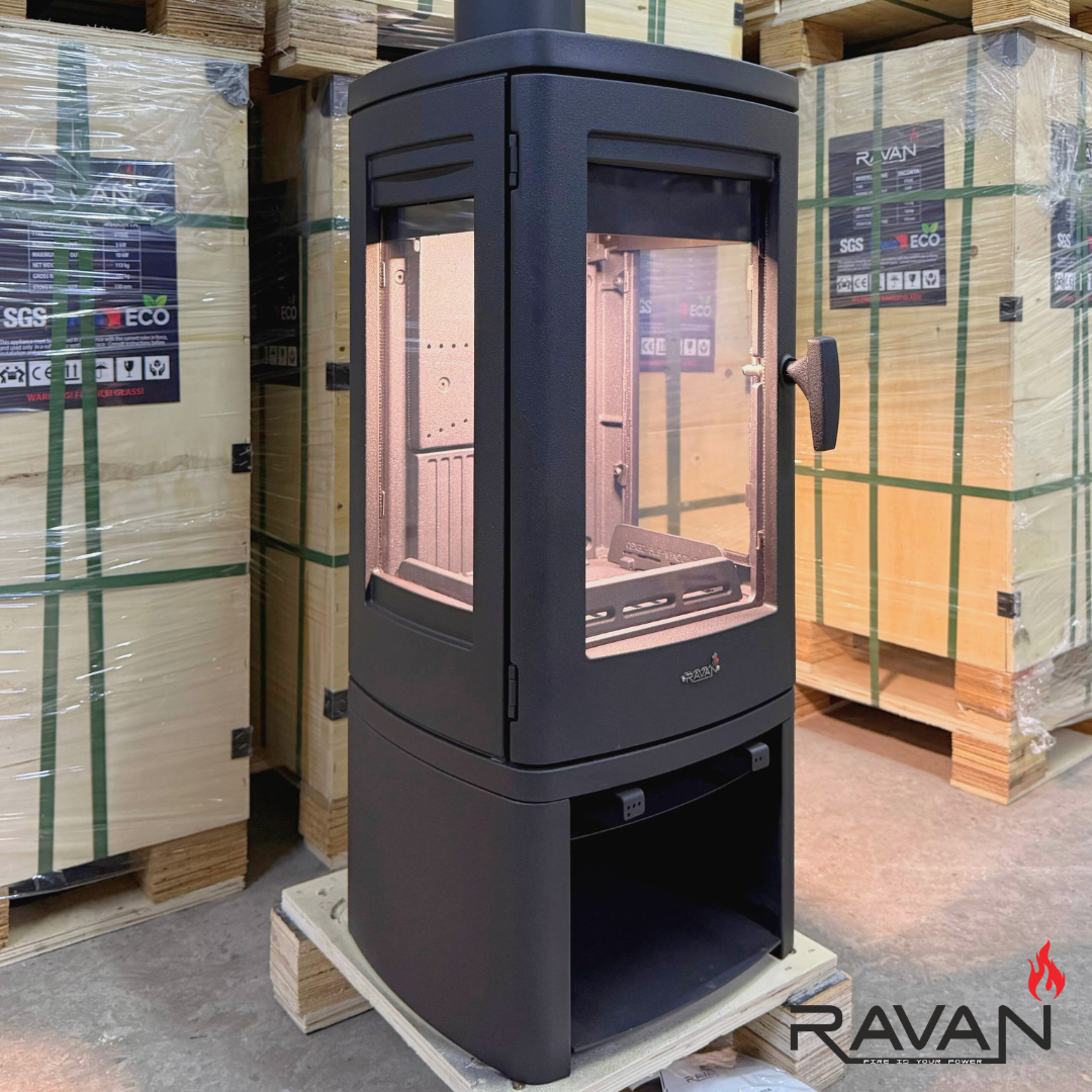 Піч-камін чавунна Ravan Elara на дровах 10 кВт (29190810) - фото 11